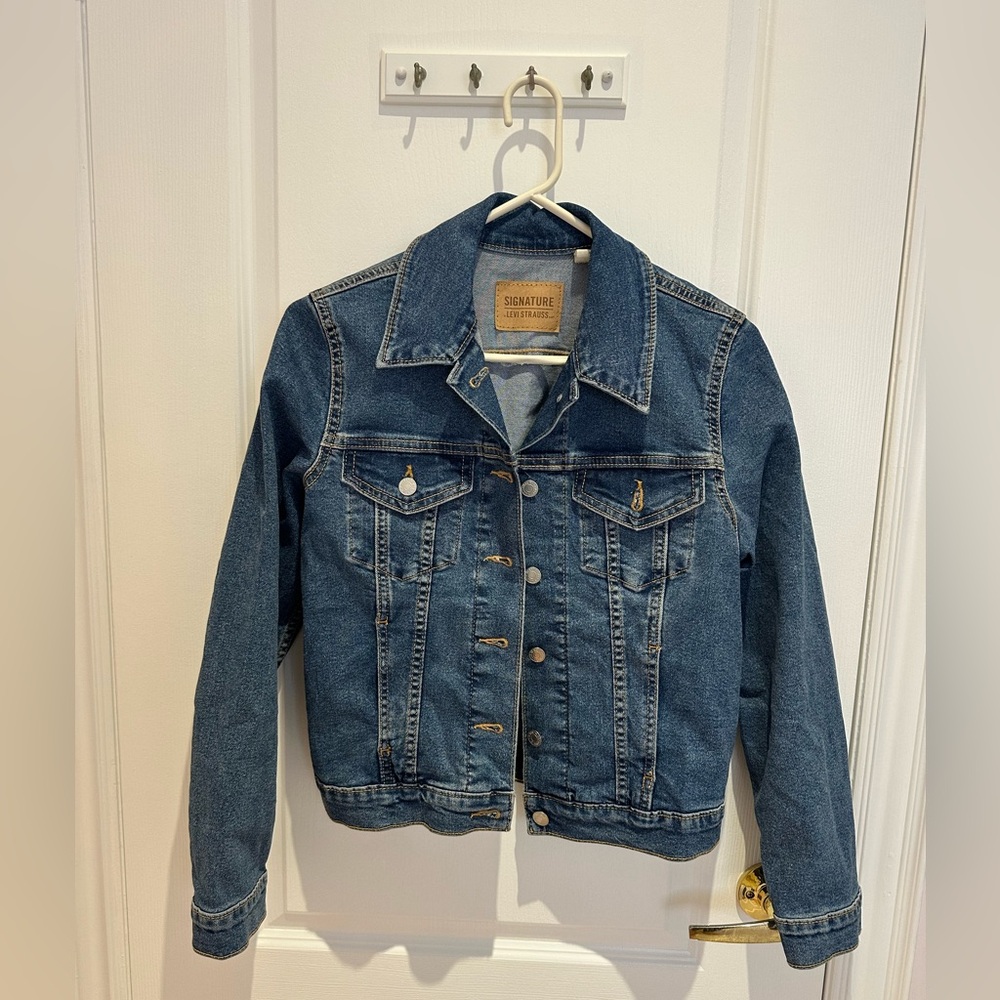 Levi's Classic Signature Women’s Denim Blue Jacket - Medium